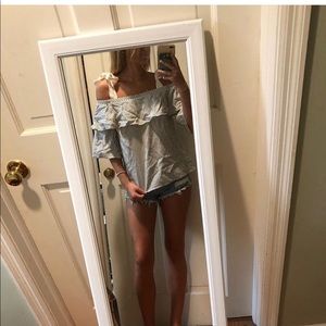 vestique black and white blouse